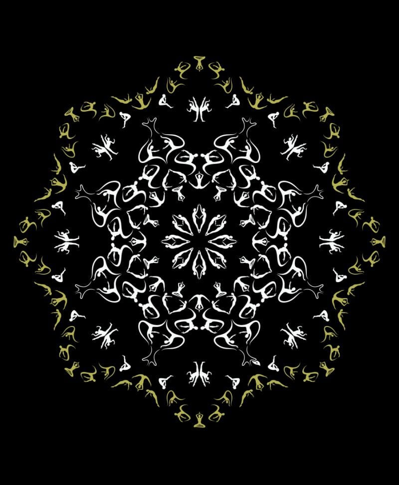 Lotusika Tank Top ➟ Grey + Black