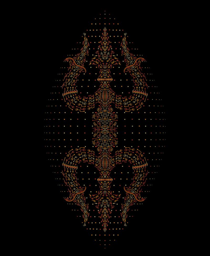 Trishula Tank Top ➟ Green + Black