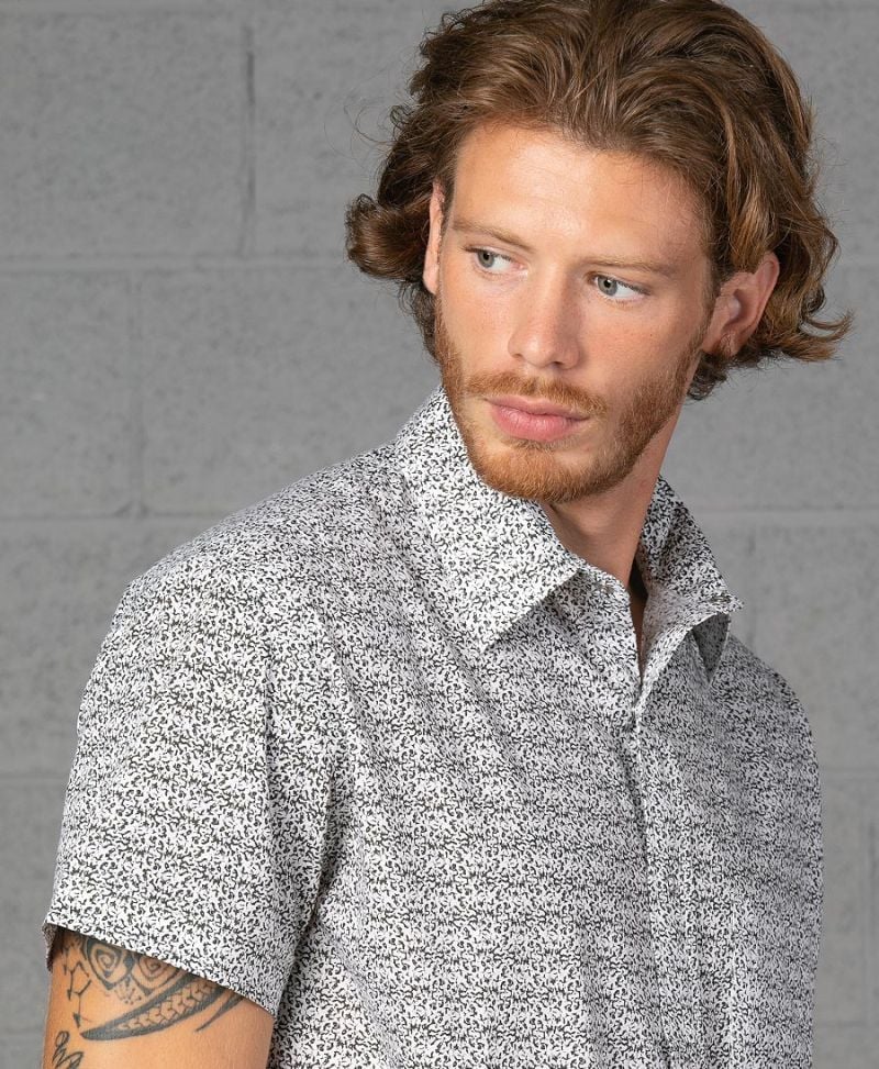 Rudraksha Button Shirt ➟ White