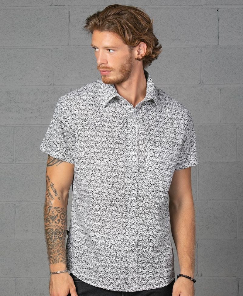 Rudraksha Button Shirt ➟ White