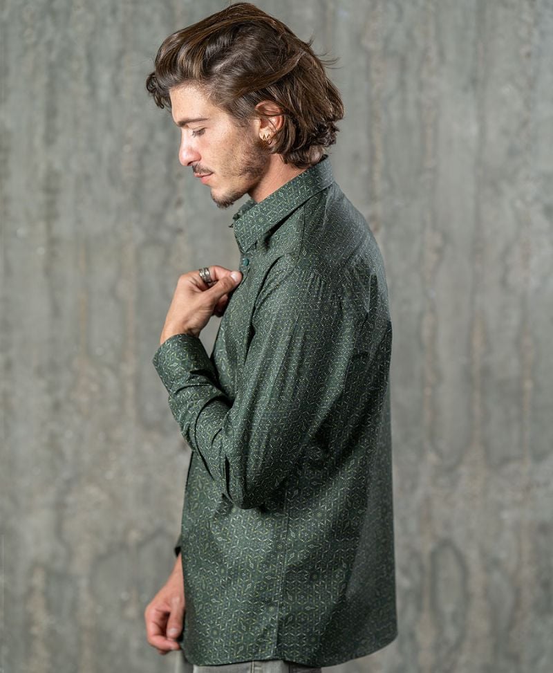 Seeds Button Shirt- Long Sleeve