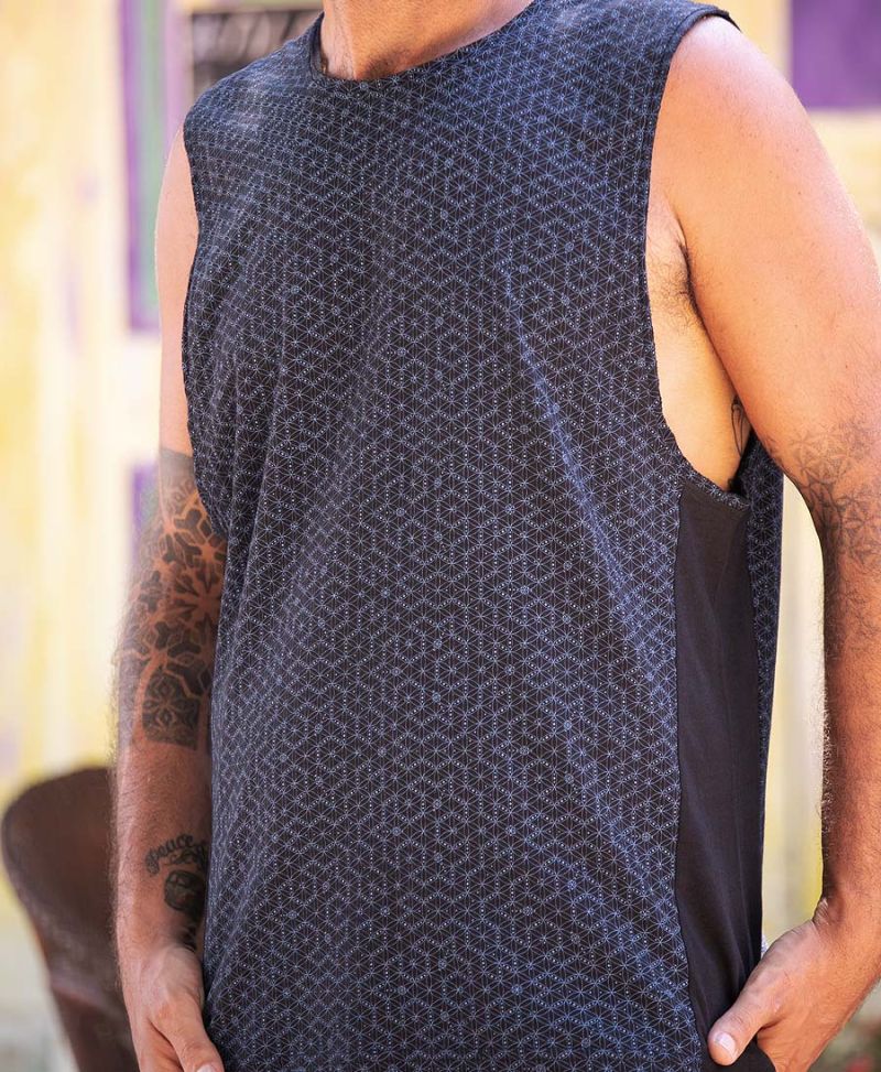 Seeds Tank Top ➟ Blue