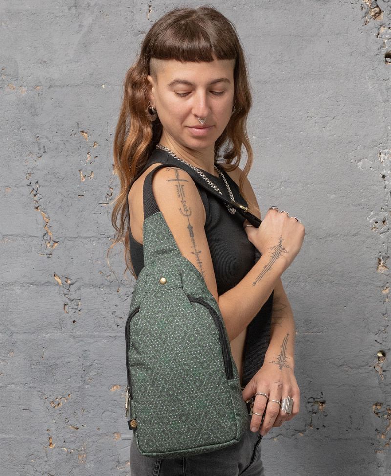 seed of life crossbody sling bag