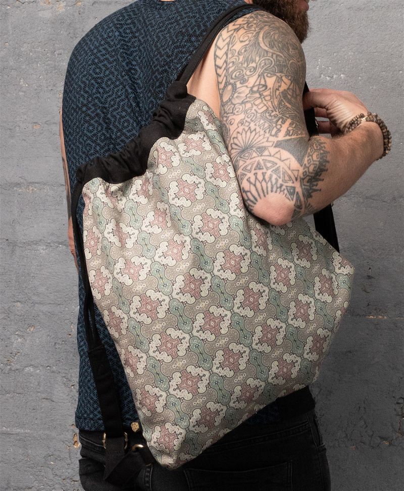 shipibo drawstring backpack