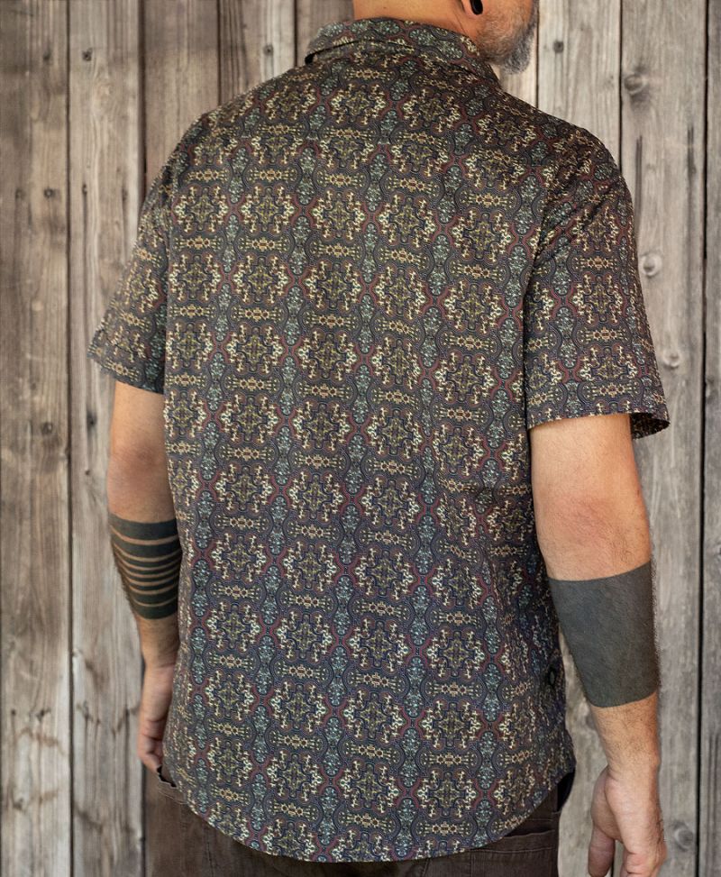 Shipibo Button Shirt ➟ Dark