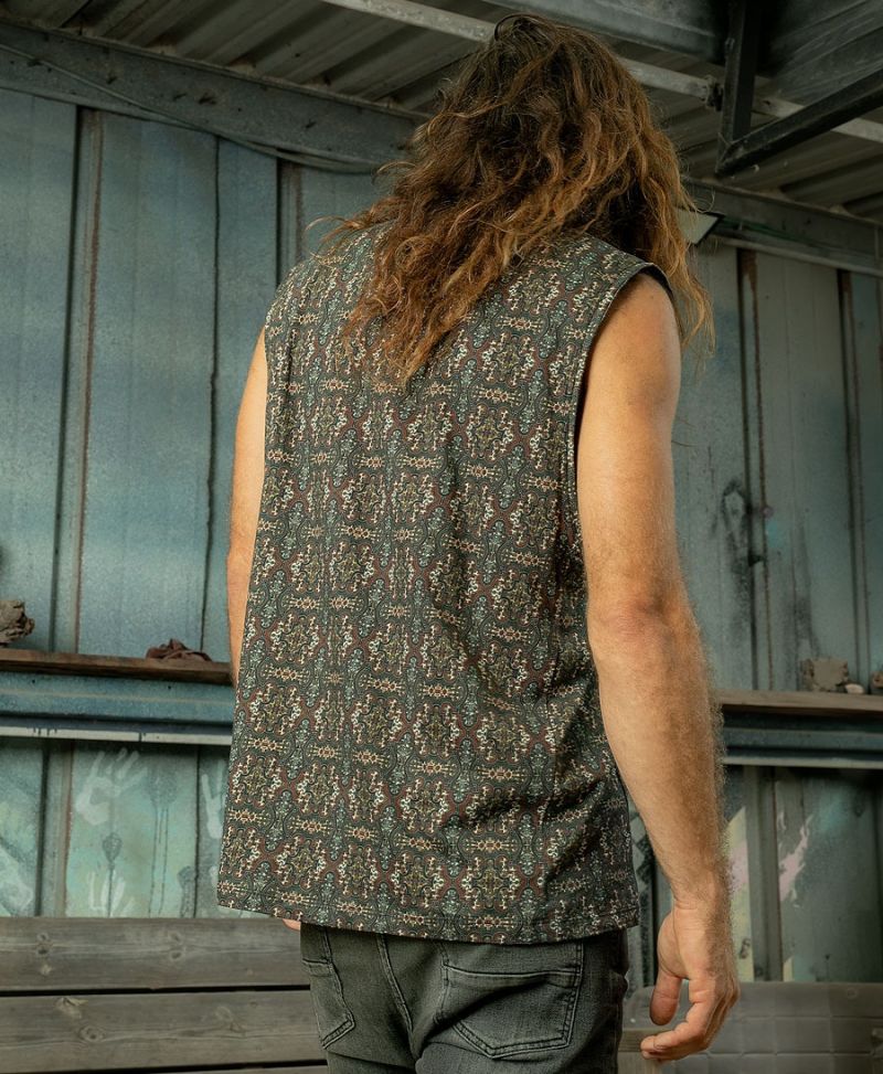 Shipibo Tank Top ➟ Dark