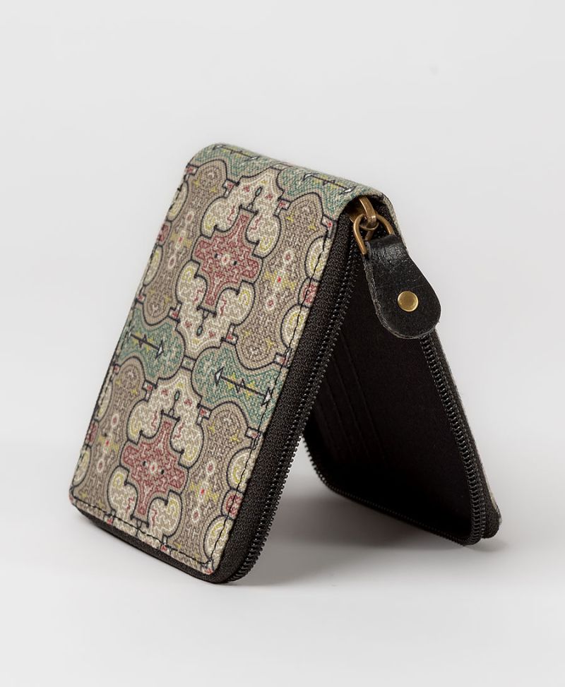 Shipibo Kené  Mens Zip Wallet 