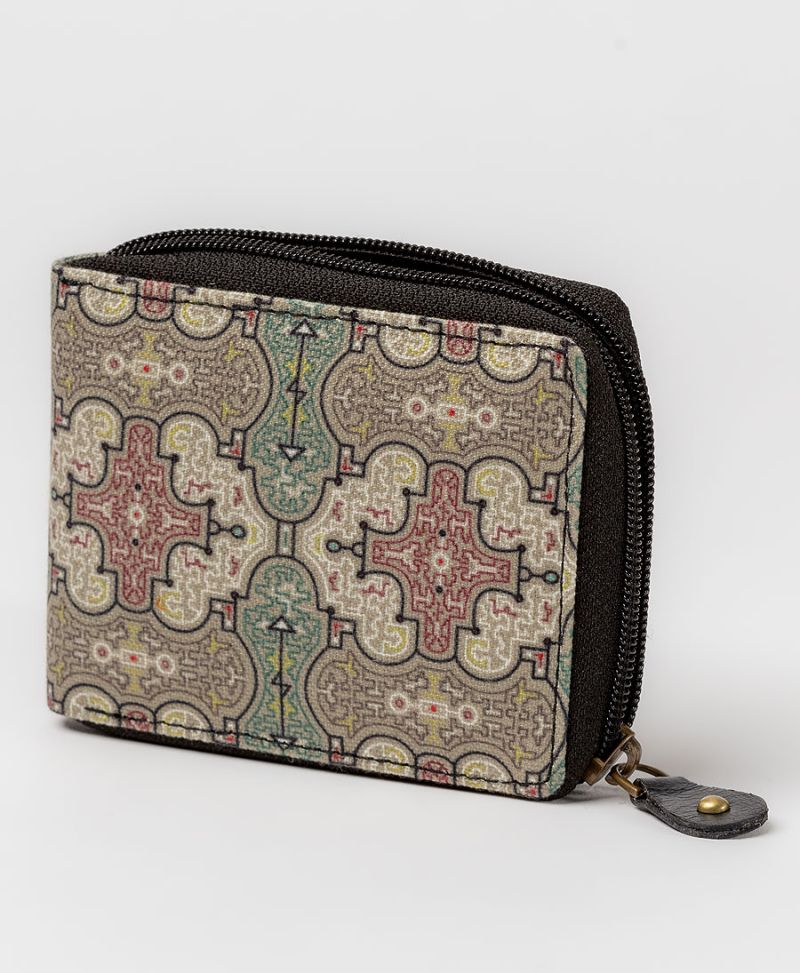 Shipibo Kené  Mens Zip Wallet 