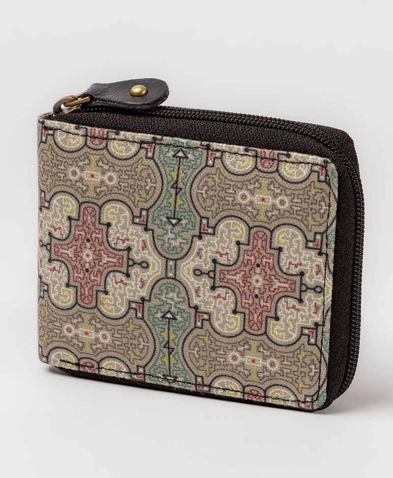 Shipibo Kené  Mens Zip Wallet 