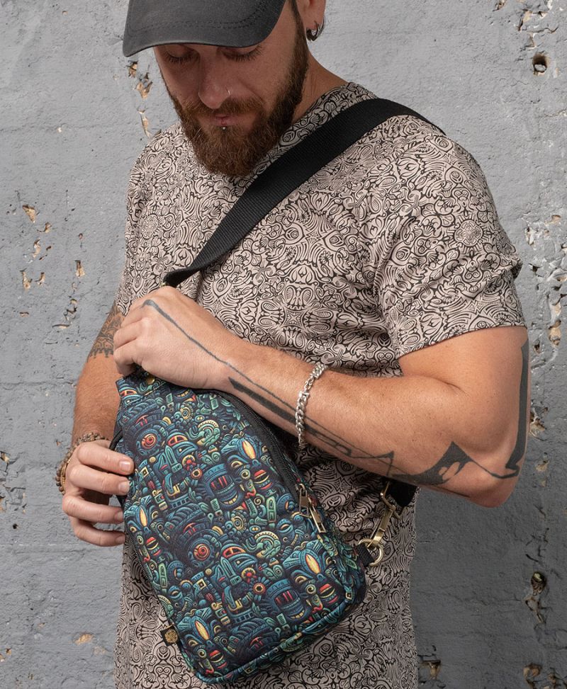 psychedelic bag sling