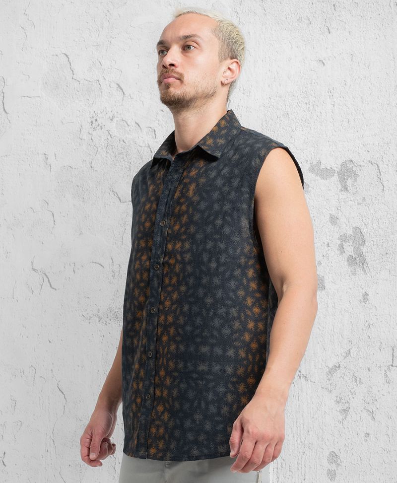 festival shortsleeved button up shirt