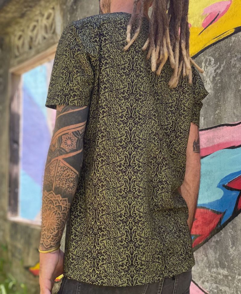 psychedelic men t shirt 