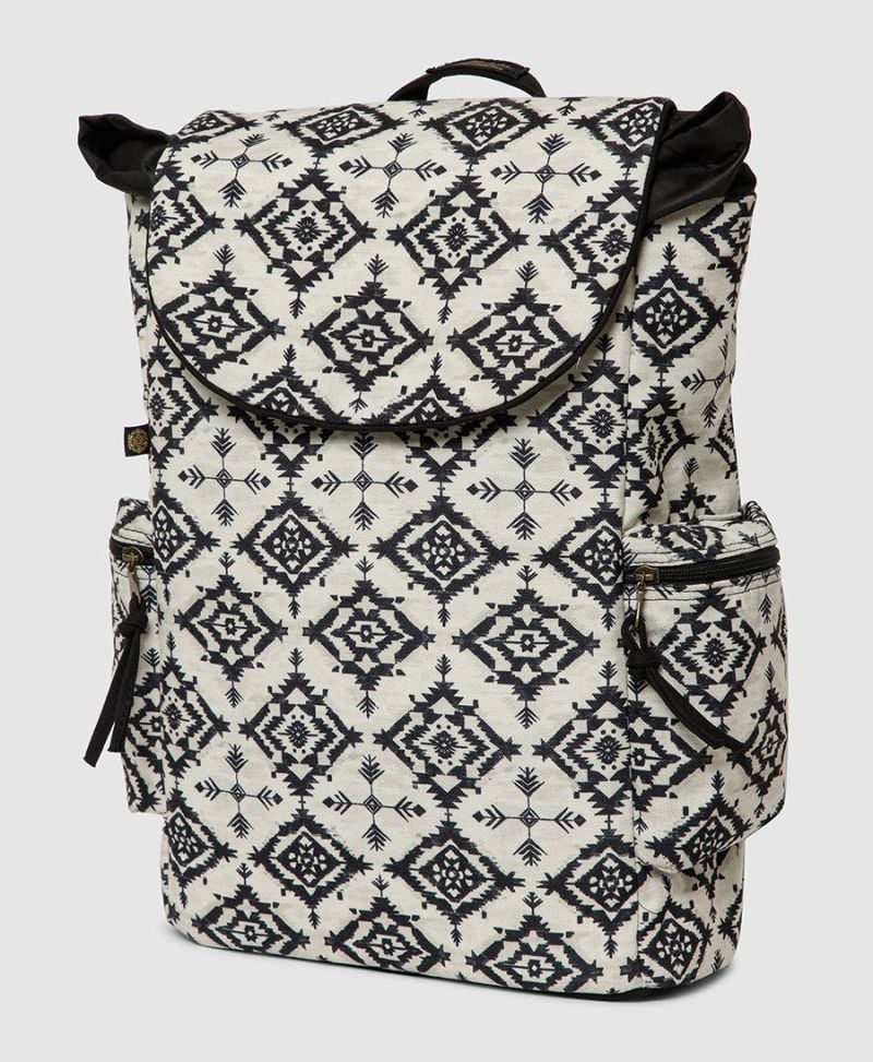 tribal white backpack for laptop