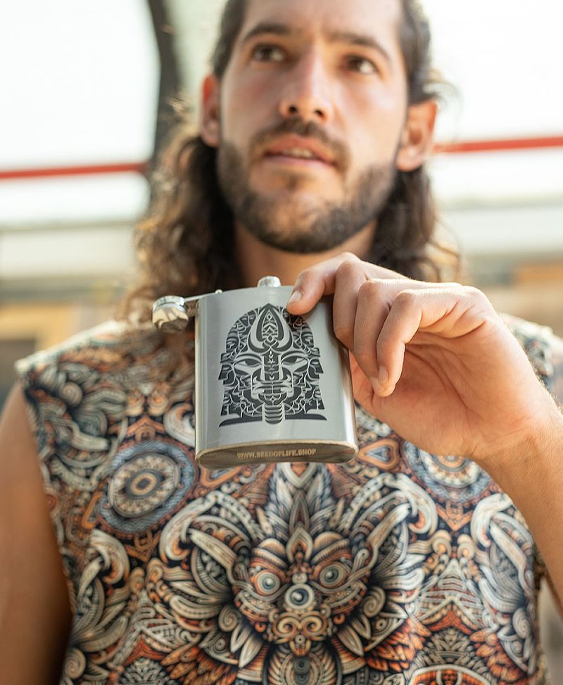 Trishulamukhi Hip Flask