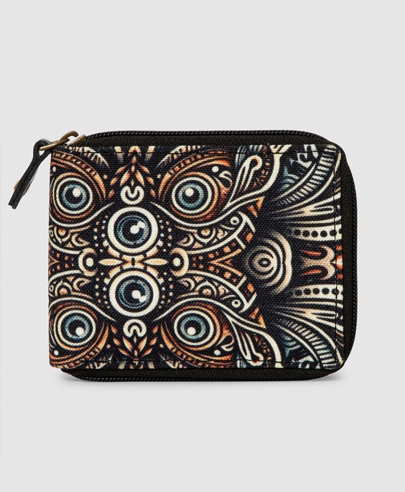 tribal zipper wallet for man 