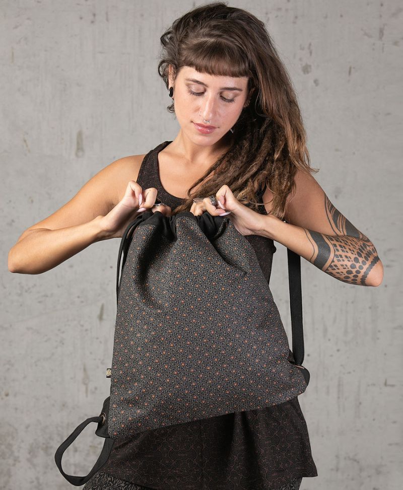 Atomic Drawstring Backpack ➟ Black 