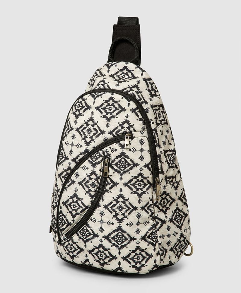 tribal southwestern sling backpack