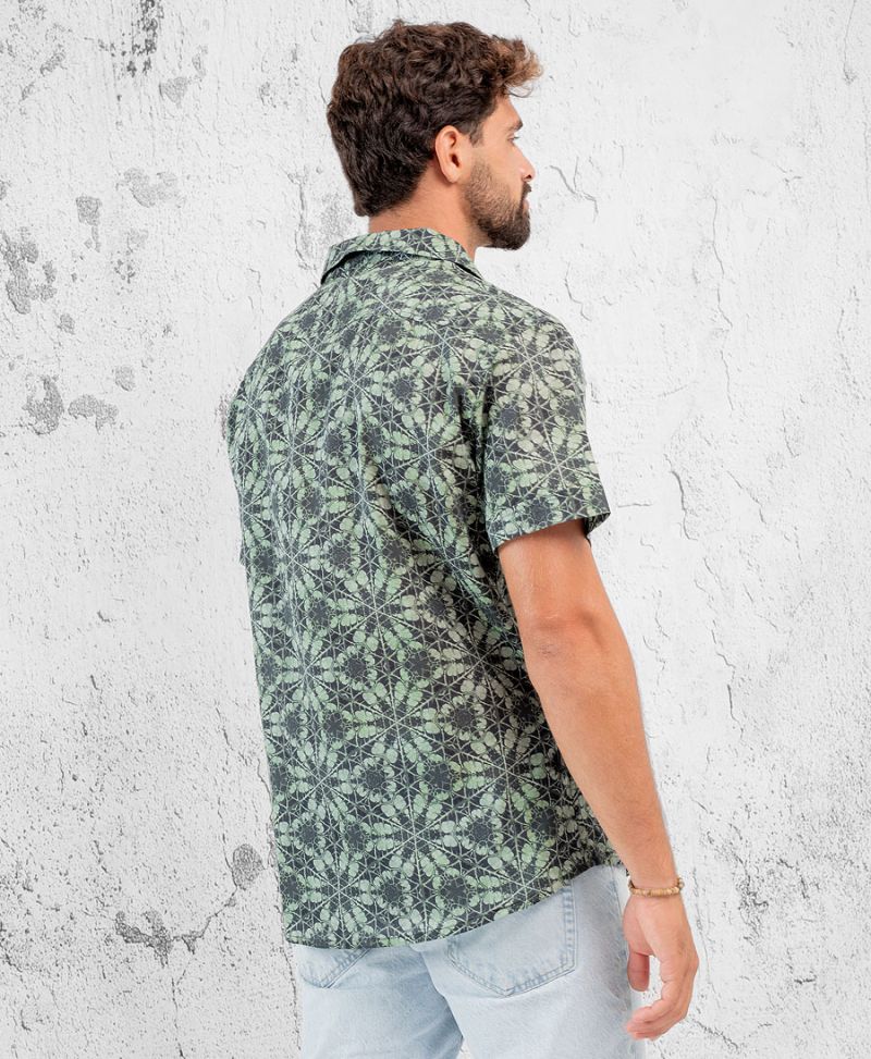 Cyclamen Button Shirt