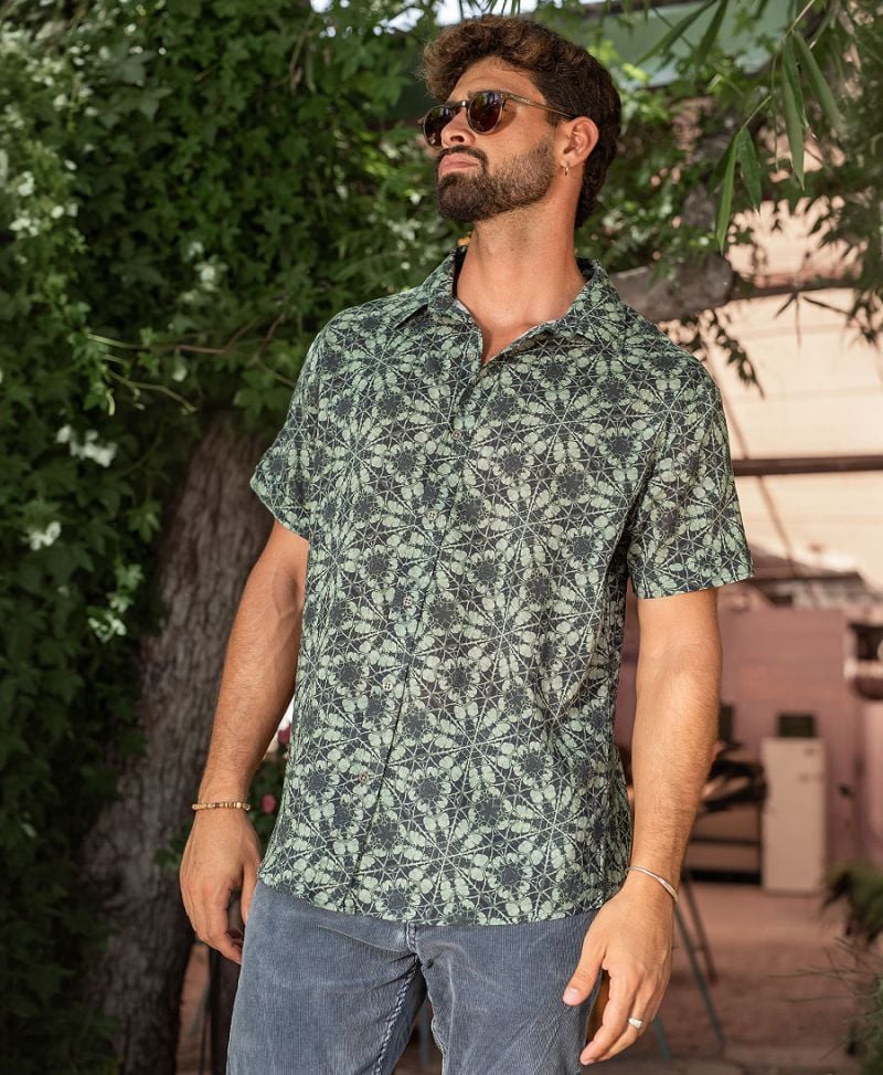 psychedelic button up