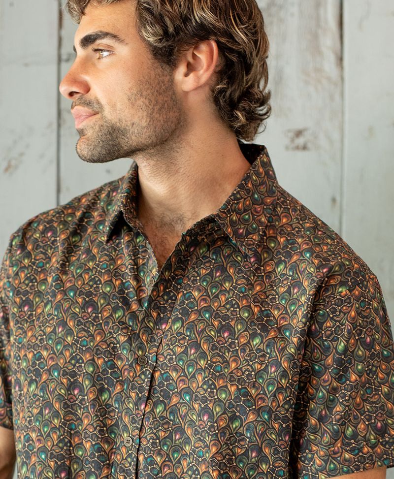 shipibo button up shirt