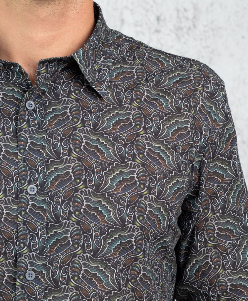 Faceat Button Shirt- Long Sleeve