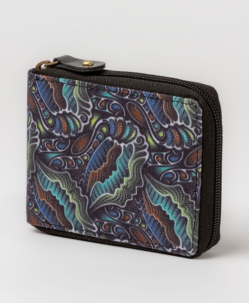 Zip around wallet for men