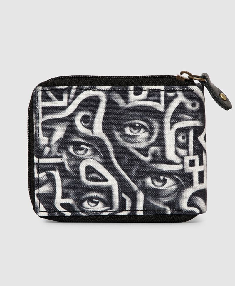 Amazeyes Mens Zip Wallet 