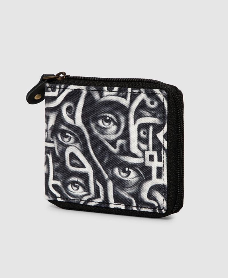 Amazeyes Mens Zip Wallet 