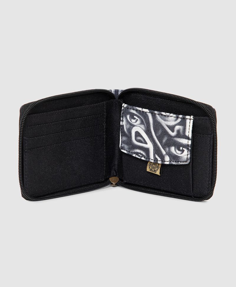 Amazeyes Mens Zip Wallet 