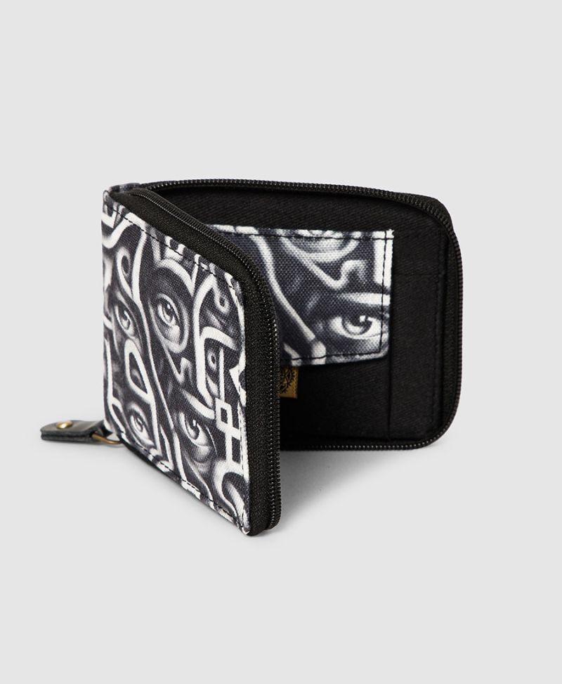 Amazeyes Mens Zip Wallet 