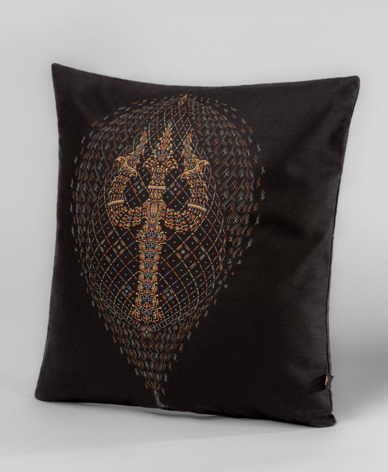 Psytrance Fashion Clothing Sacred Geometry Cubes Cushion Cover Bee Hive