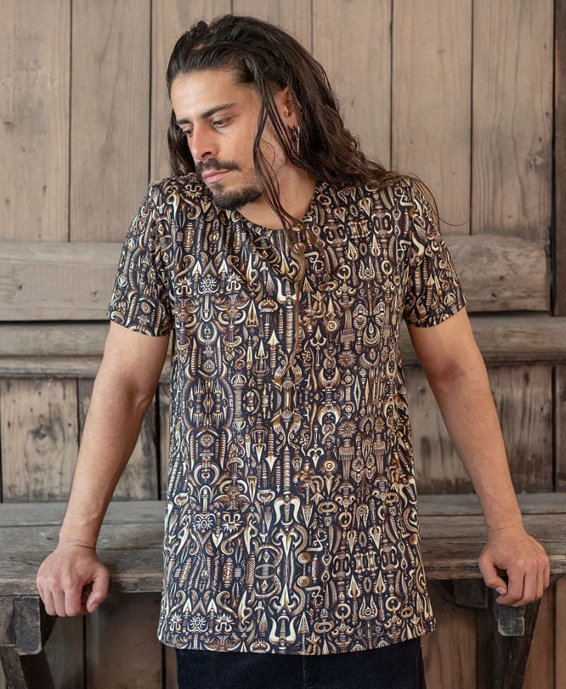 cotton printed t shirt for man