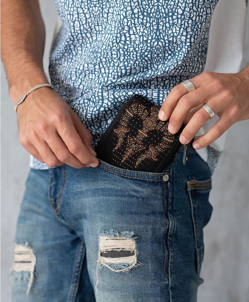 Trishula Mens Zip Wallet 