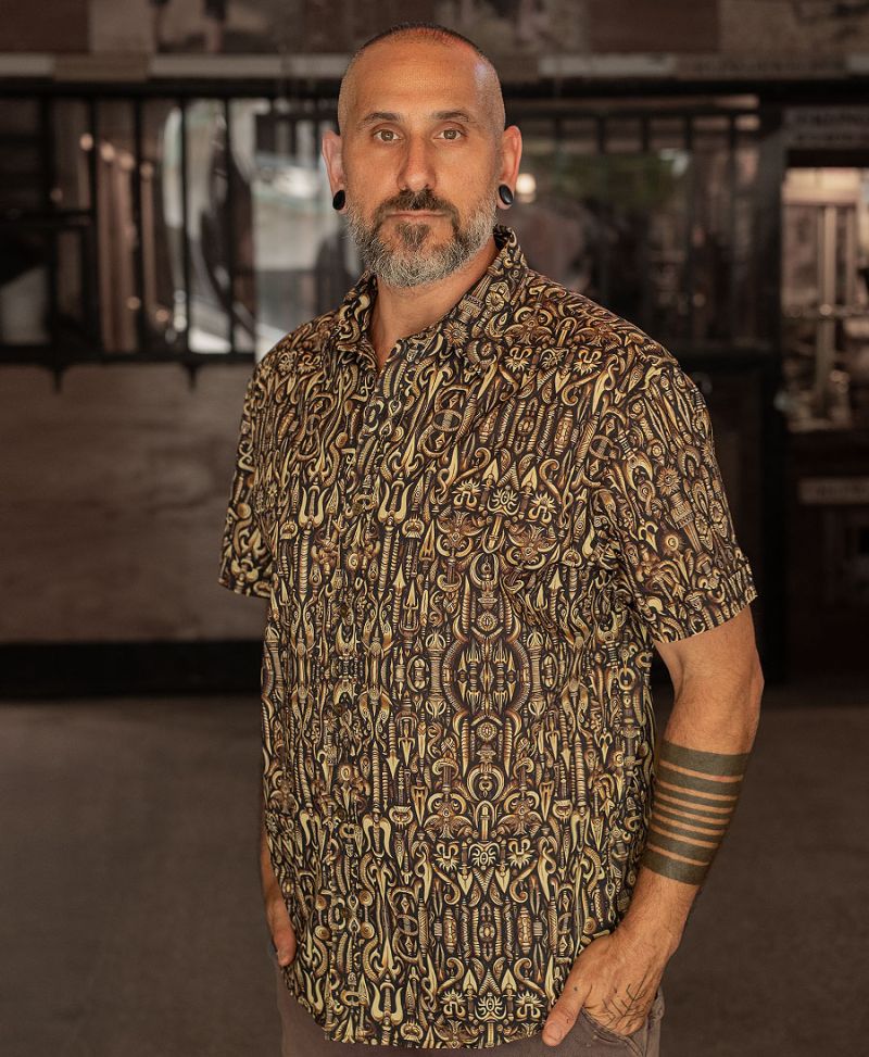 Trishula Button Shirt