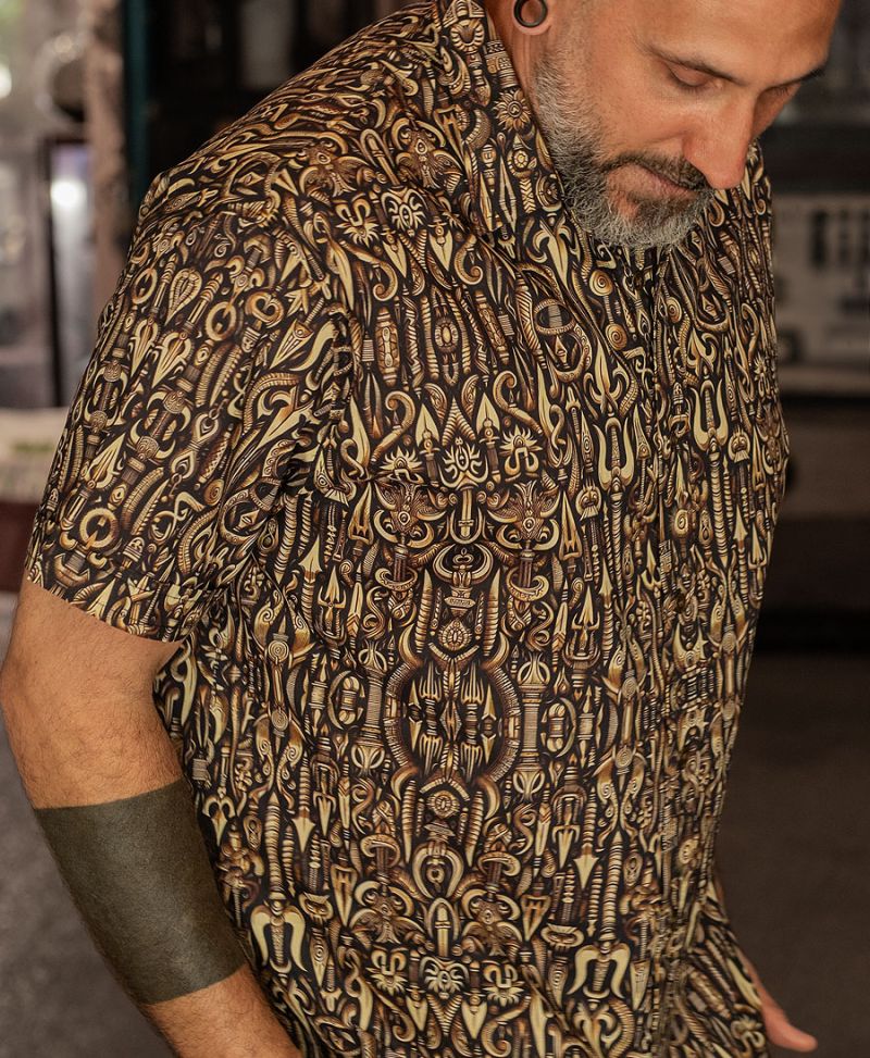 dragonfly button up shirt 