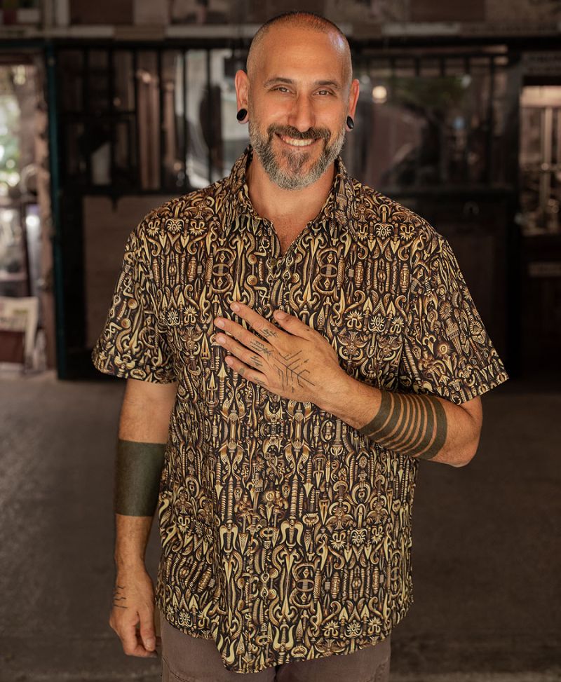 Trishula Button Shirt