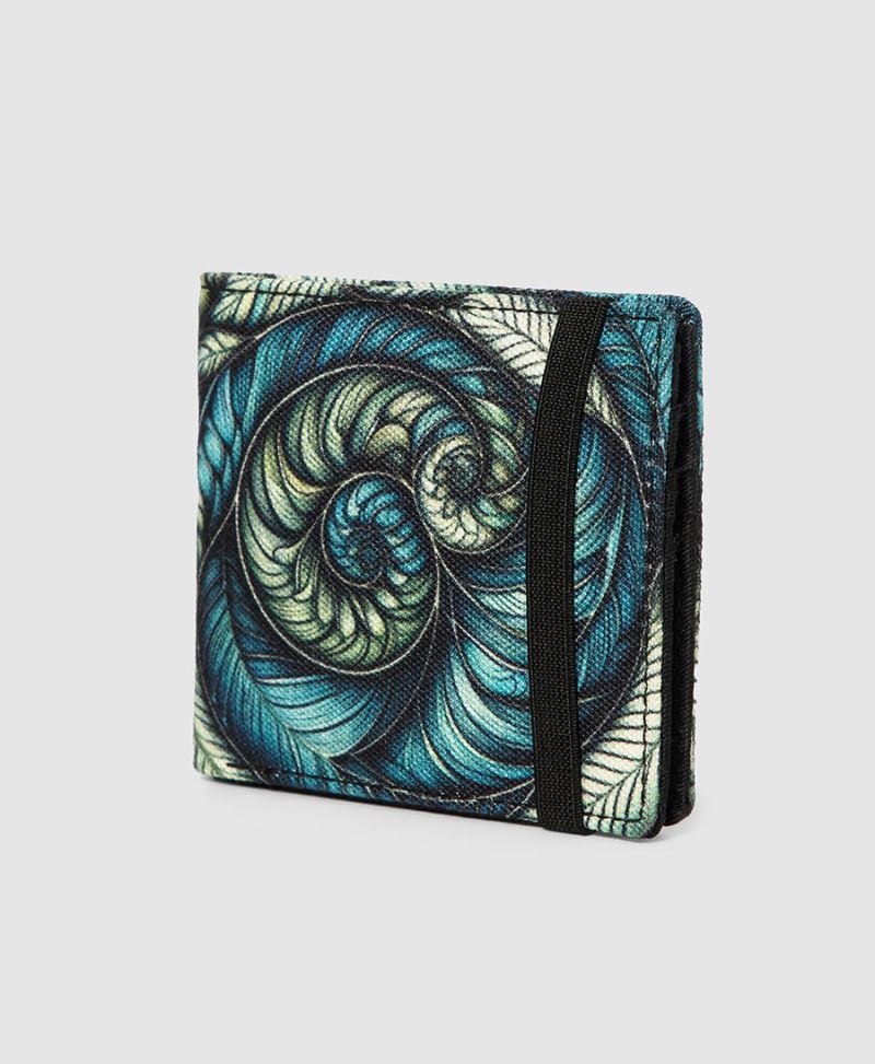 Spiraleaves Mens Slim Wallet