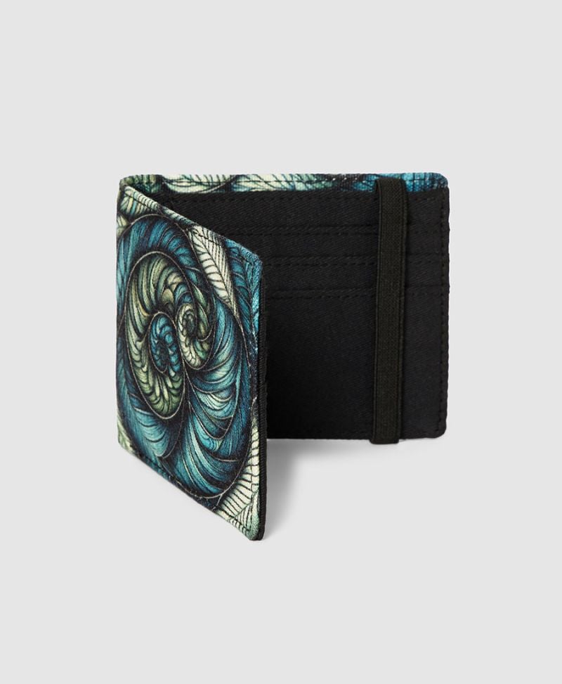 Spiraleaves Mens Slim Wallet