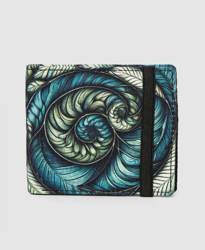 Spiraleaves Mens Slim Wallet