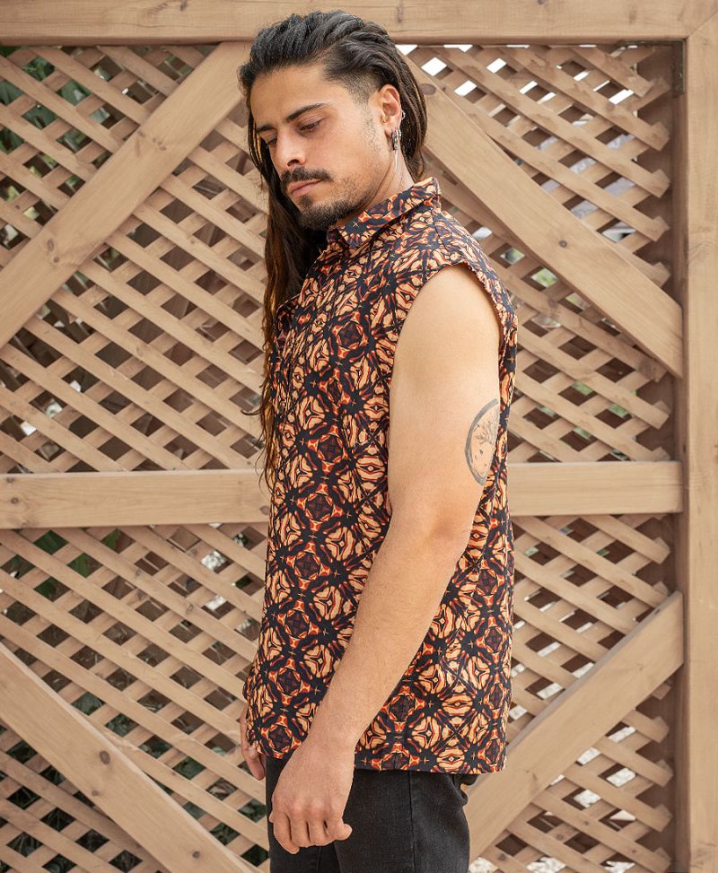 Blup Sleeveless Button Up 