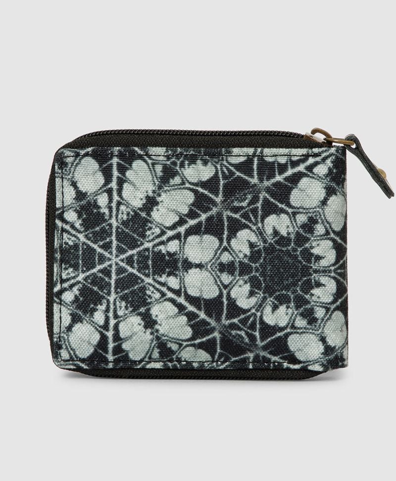 psychedelic zip wallet for man