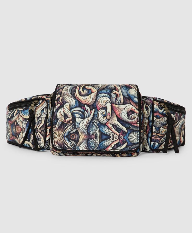 Psychedelic festival pocket belt