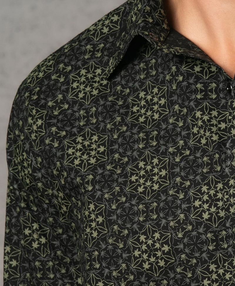 Hempi Long Button Shirt ➟ Black