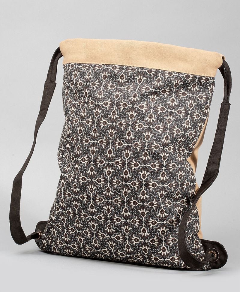 Hamsa Drawstring Backpack ➟ Stone 