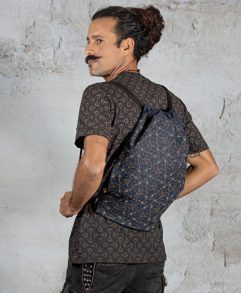 Plonter Drawstring Backpack ➟ Blue 