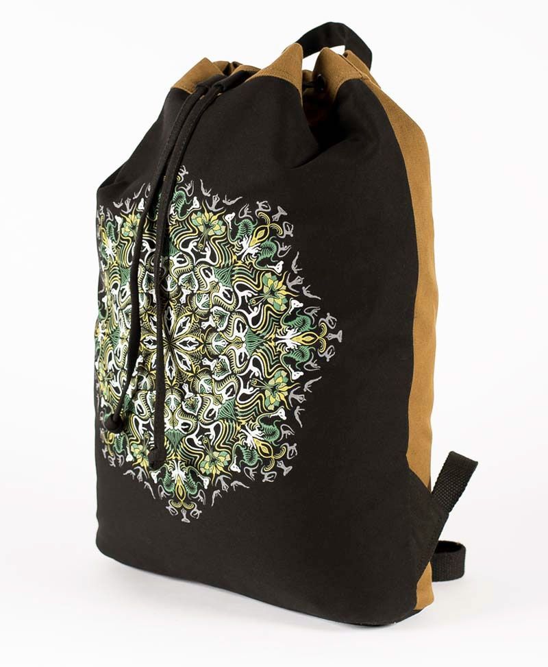 Lotusika ➟ Padded Straps Drawstring Backpack 
