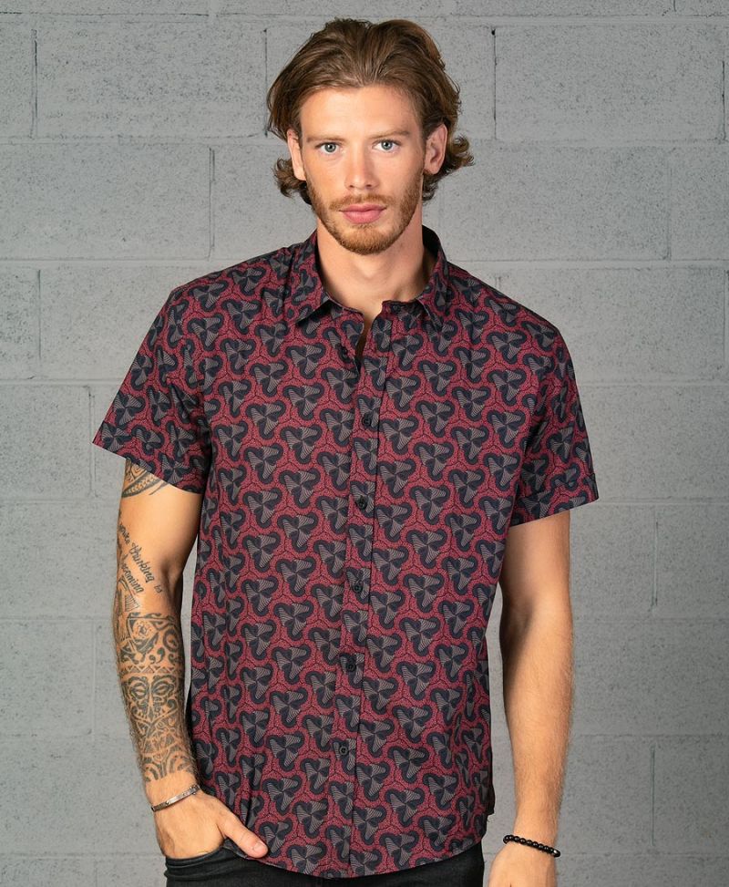 Psychedelic Clothing Mens Button Down 