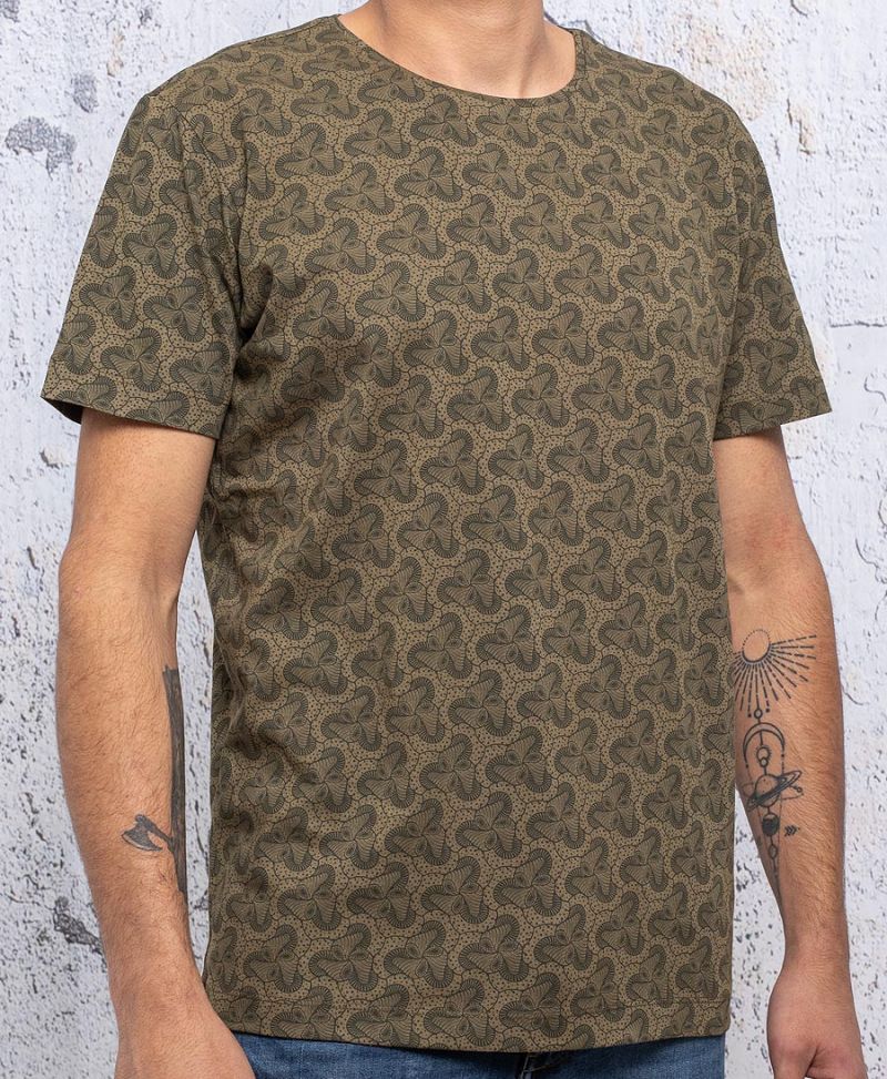 Trippy Magia Fungo Luna Lsd Psichedelico T-Shirt 100% Cotone