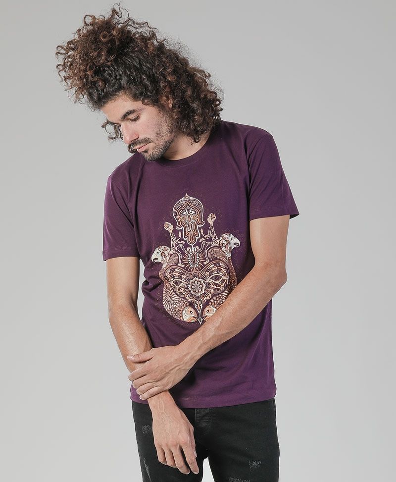 Hamsa T-shirt ➟ Purple