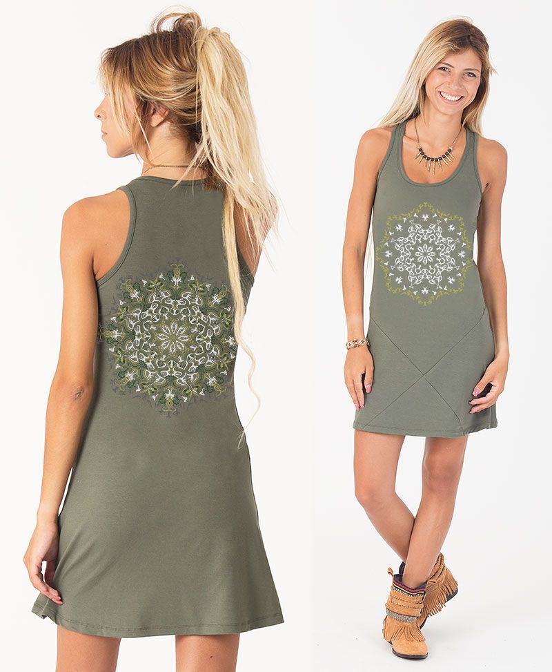 Lotusika Tunic Dress ➟ Green